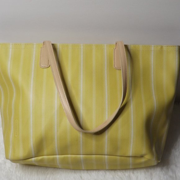 Coach Legacy Weekend Ticking Stripe Large Bag - Picture 2 of 12